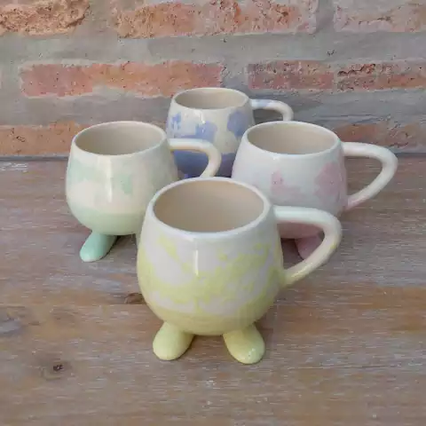 Taza Patitas Arte - Colores