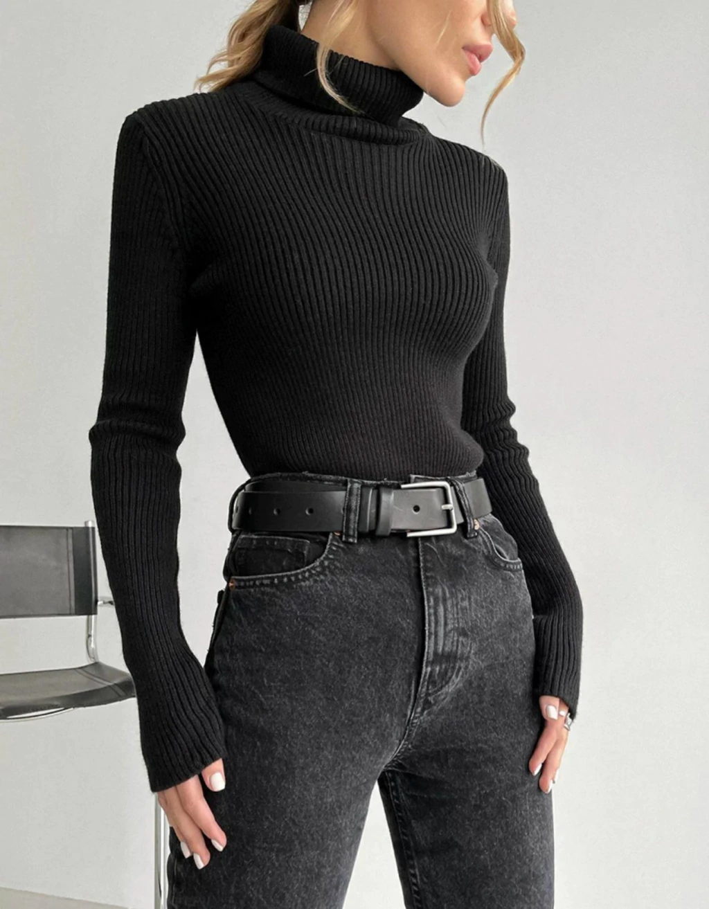 Sweter Polera largo