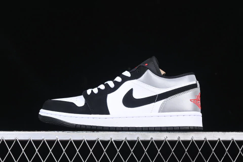 Jordan 1 Low SE White Fire Red Black Matte Silver - comprar online