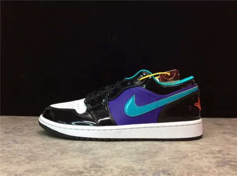 Air Jordan 1 Retro Low 'Black Turbo Green White'