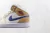 Air Jordan 1 Mid 'White Khaki Blue Void'