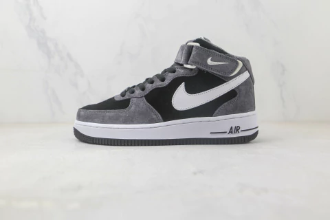 Air Force 1 07 Mid 'Dark Grey Black White'