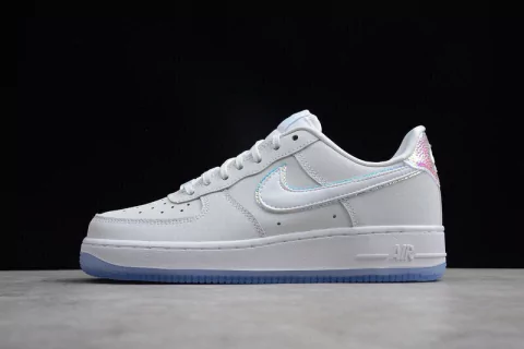 Nike AirForce 1 LOW PRM White White Blue Tint