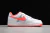 Nike AirForce 1 Low Transparent White Crimson en internet