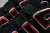 Nike Air More UPTEMPO Black White Laser Crimson - DAIKAN