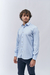 Camisa Slim mauro Estampada Celeste en internet