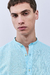 Camisa Slim JAKOB linen feel cuello Mao Verde Agua en internet