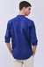 Camisa Slim Henry cuello Mao Azul - tienda online