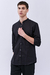 Camisa Slim Alexander cuello Mao Negro - comprar online