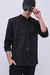 Camisa Slim Alexander cuello Mao Negro