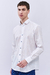 Camisa Slim DENIS linen feel Cuadros Blanco