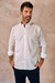 Camisa EREN c/pespuntes Slim Blanco - comprar online