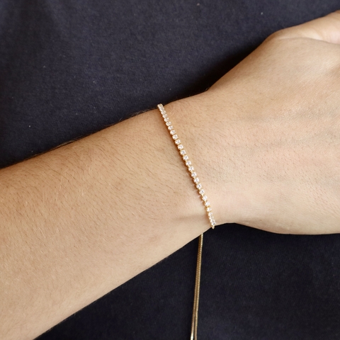 Pulseira Regulável Riviera em Zircônia Micro