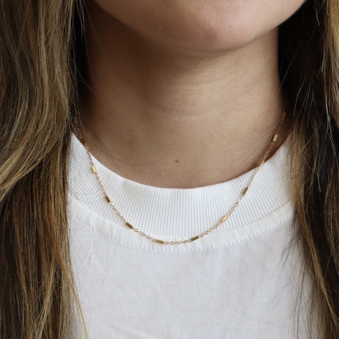 Colar Médio Delicado com Canutilhos Mod2 - comprar online