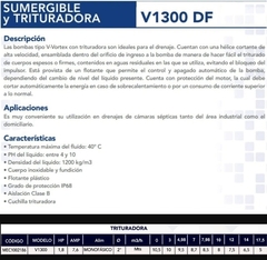 Bomba Sumergible Desagote Cloacal Mec 1.8Hp TRITURADORA en internet