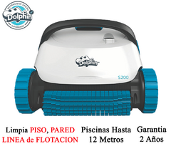 Robot Dolphin S200 Limpia Piscina Barrefondo