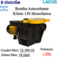 Bomba Autocebante 1.5Hp Elektrim Kilme 150 Monofasica