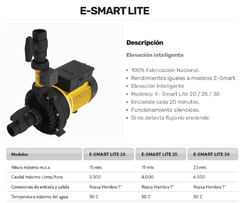 Bomba Elevadora Inteligente Elektrim E Smart LITE 20 en internet