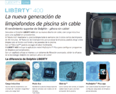 Robot Dolphin LIBERTY 400 Limpia Piscina Inalambrico (SIN CABLES) - comprar online
