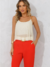 CALÇA VERMELHA BRUNA - comprar online