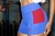 SHORT MALU - AZUL COM VERMELHO - comprar online