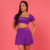 SHORT SAIA BRUNA - ROXO