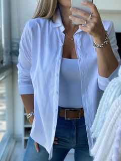 Camisa de poplin elastizada - tienda online