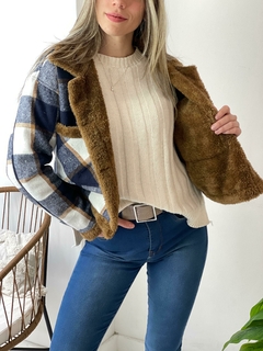 Campera escocesa con piel - comprar online