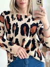 Sweater de bremer doble hilado animal print - comprar online