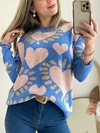 Sweater de bremer doble hilado corazones - comprar online