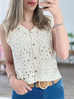 CHALECO DE GUIPIUR CON LENTEJUELAS en internet