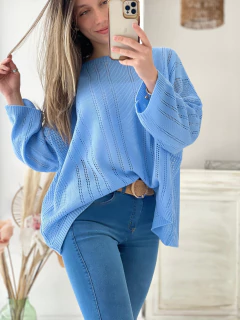 MAXI SWEATER CALADO - Maria Cruz