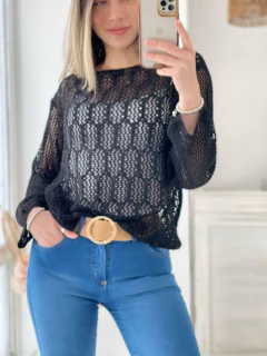 SWEATER CALADO CON ROMBOS en internet