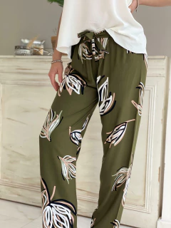 PANTALON DE POPLIN ESTAMPADO - comprar online