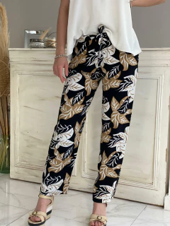 PANTALON DE POPLIN ESTAMPADO - tienda online