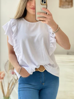 BLUSA DE CEY CON VOLADOS