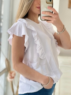 BLUSA DE CEY CON VOLADOS - comprar online