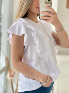 BLUSA DE CEY CON VOLADOS - comprar online