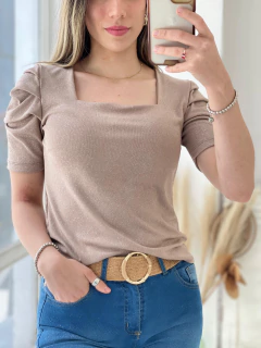 REMERA MANGA PRINCESA CON BRILLOS