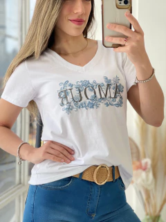 REMERA DE ALGODON CON ESTAMPADO