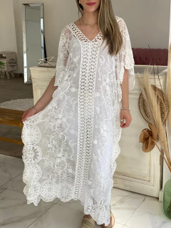 VESTIDO DE ENCAJE ESCOTE V en internet