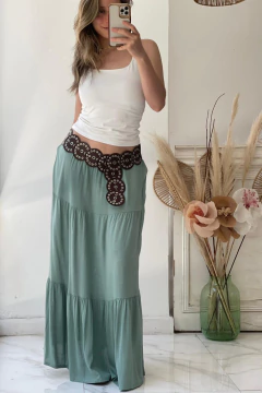 POLLERA LARGA DE LINO - comprar online