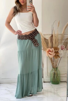 POLLERA LARGA DE LINO - Maria Cruz