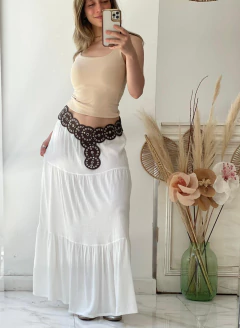 POLLERA LARGA DE LINO - comprar online