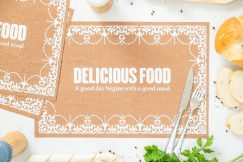 INDIVIDUAL PVC "DELICIOUS" 30X45 CM - comprar online