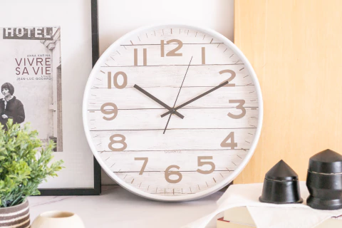 RELOJ DE PARED MARCO MAD. 29.5 CM DIAM. - comprar online