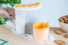 YERBERO / AZUCARERO + MATE CON BOMBILLA ANARANJADO
