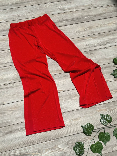 Palazzo de BRILLOS -crepé de lurex elastizado- ♡ *PRENDA DE LIQUIDACIÓN SIN CAMBIO*