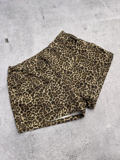 Short de JEAN MOM PRINT con elástico atrás - rígido -♡