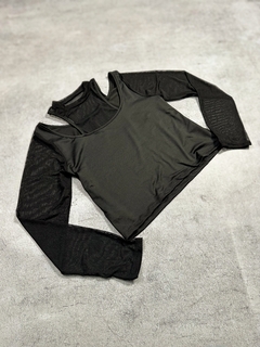 Camiseta de microfibra y microtul ♥ - comprar online